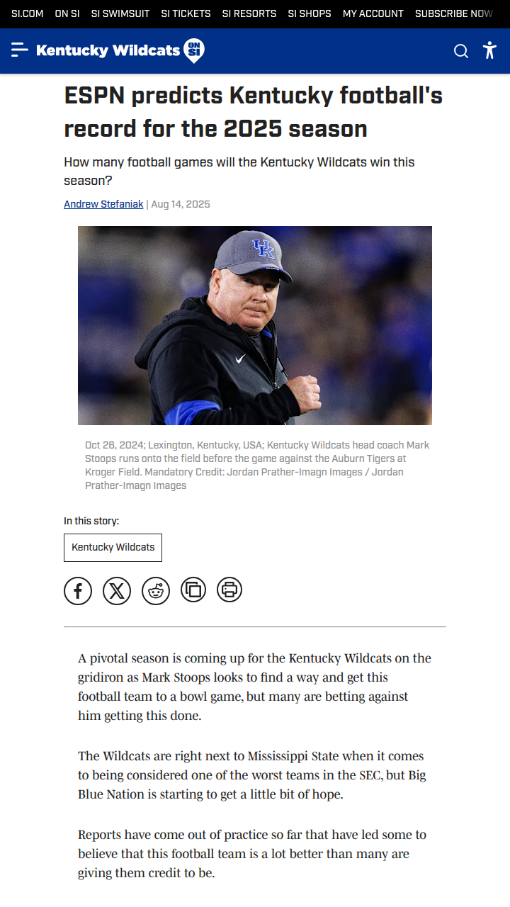 Kentucky football faces a make-or-break year