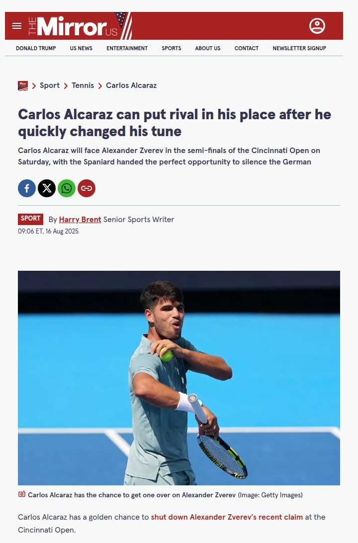 Alcaraz vs Zverev: Who Owns the Cincinnati Stage?