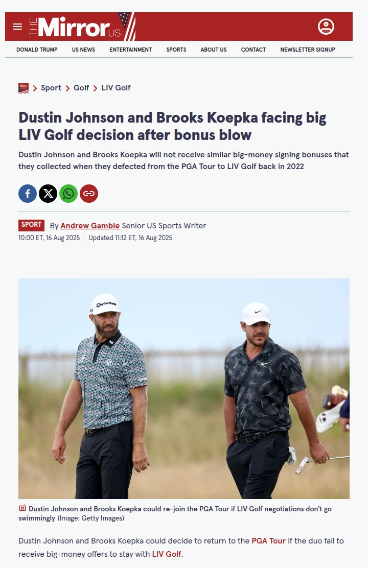 DJ & Koepka: LIV Loyalty or PGA Comeback?