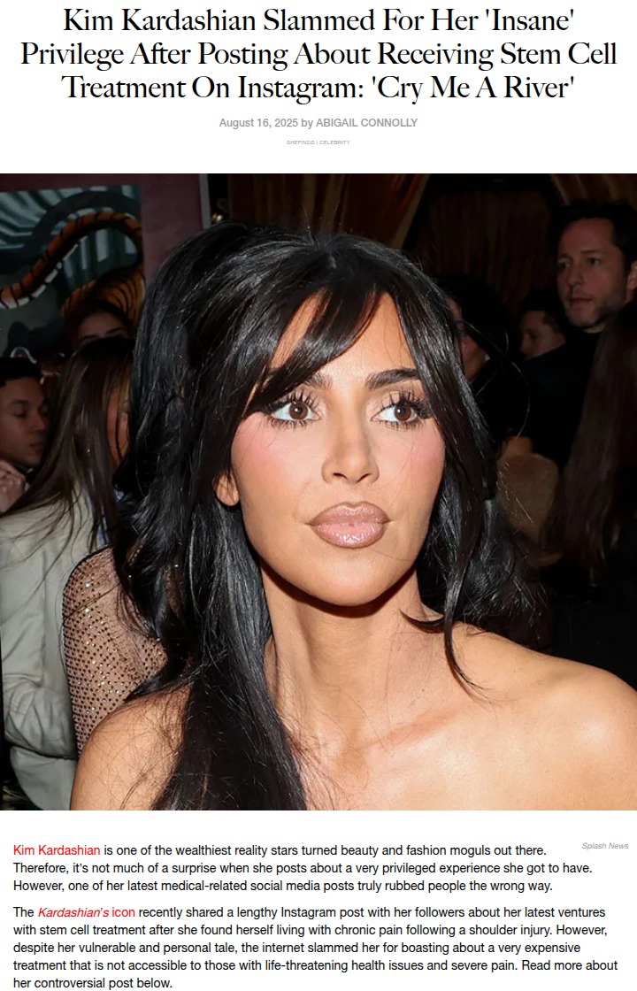Kim K’s Stem Cell Drama Sparks Outrage 😱