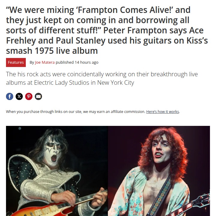 Frampton’s Les Paul on Kiss’s Alive!?! 🎸