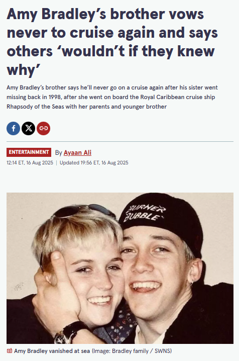 Cruise Ship Nightmare: Amy Bradley’s Case 🚢