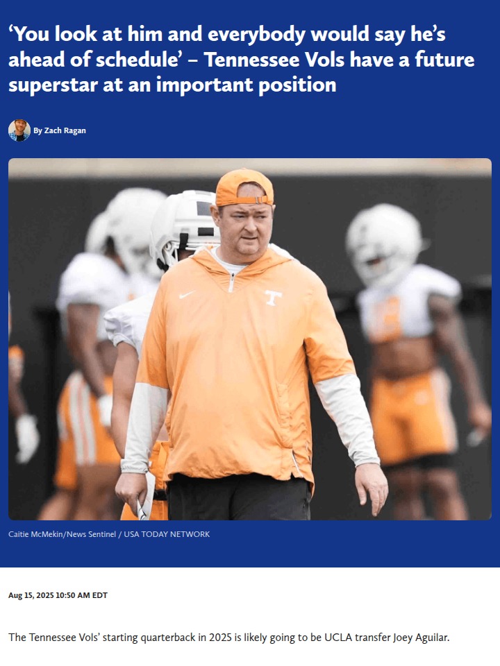 Tennessee’s next QB star is already making waves