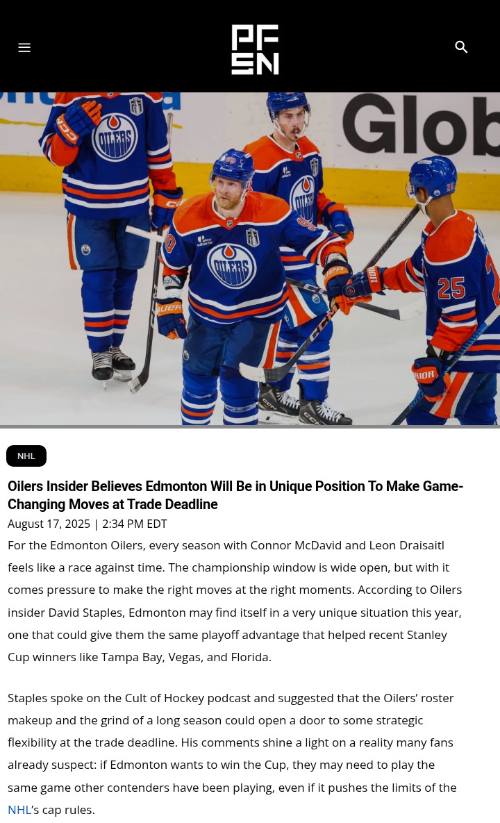 Could Oilers Use LTIR Like Cup Champs?