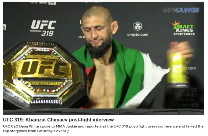 Chimaev's Mid-Fight Chat Shakes UFC 319
