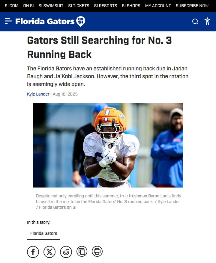 Gators' hunt for key running back heats up