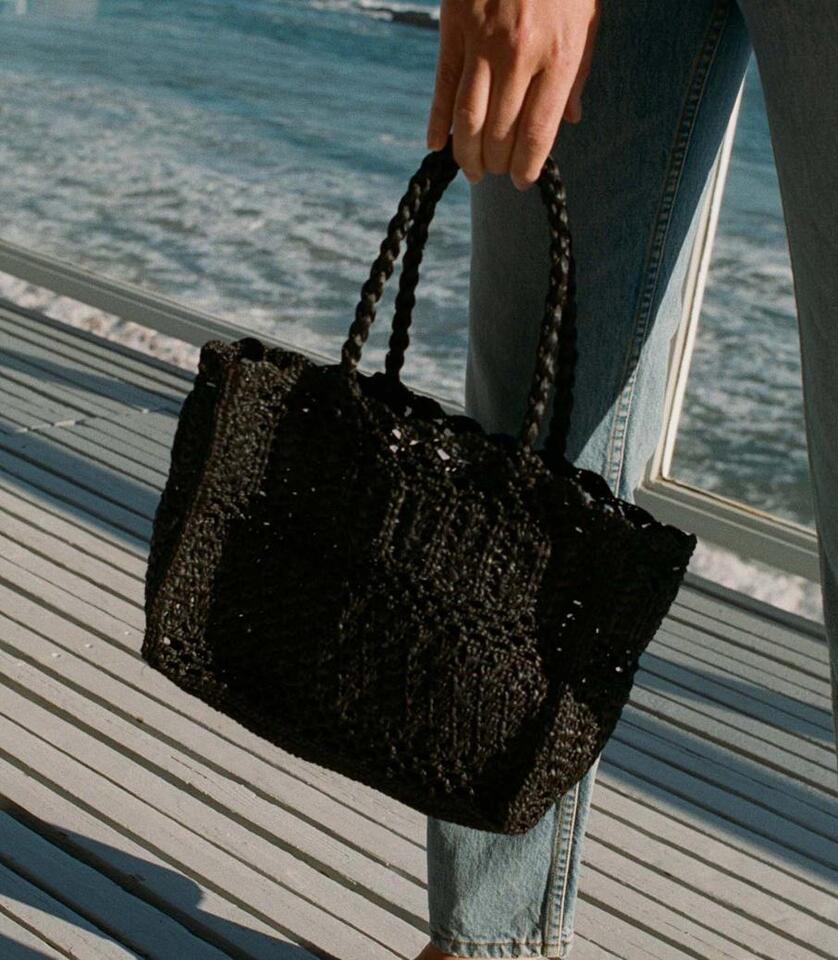 Jennifer Lawrence's Uggs & Basket Bag Combo