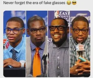 When NBA Stars Turned Fake Glasses Into a Fashion Flex