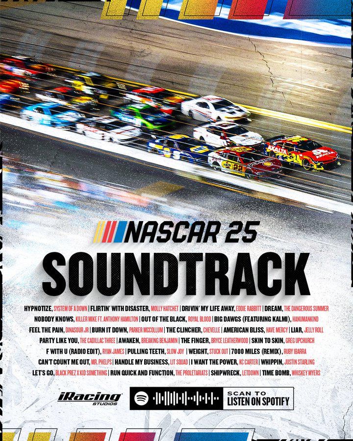 The official soundtrack of NASCAR ‘25 [NASCAR 25 on X]
