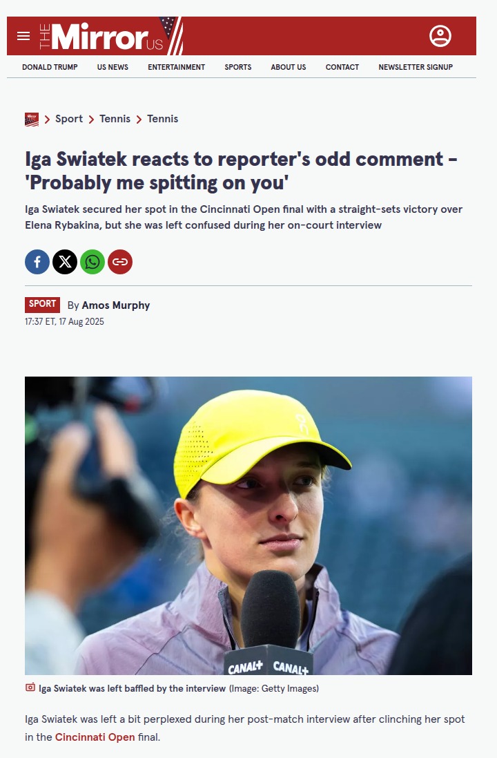 Swiatek's Rain Confusion Sparks Laughter