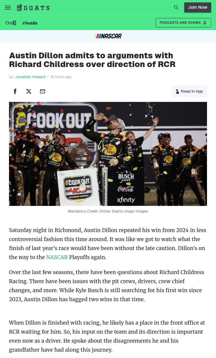 Dillon's Redemption: RCR's Future at Stake