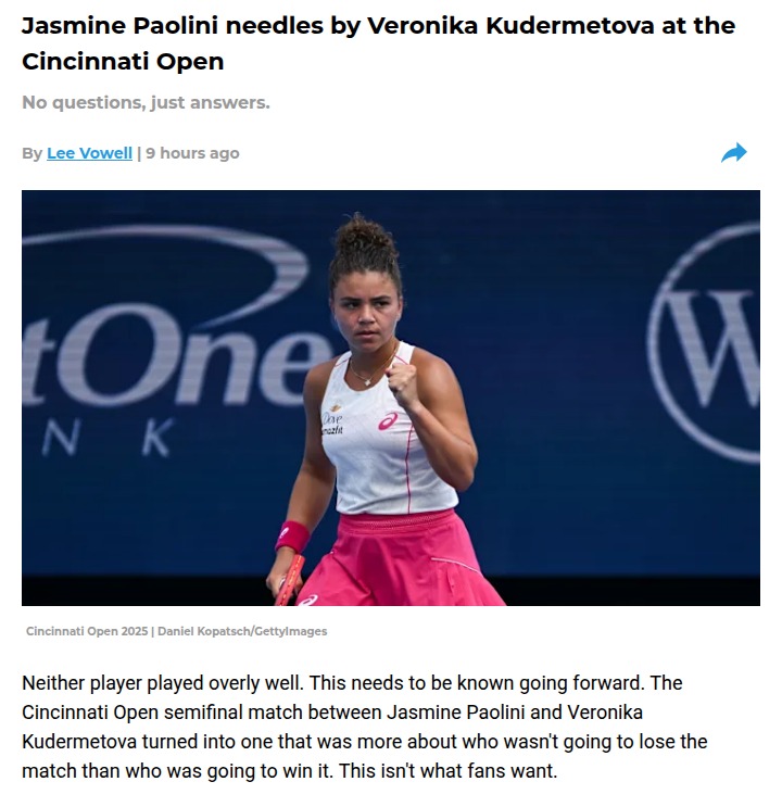 Paolini's Grit Shines in Cincinnati Clash
