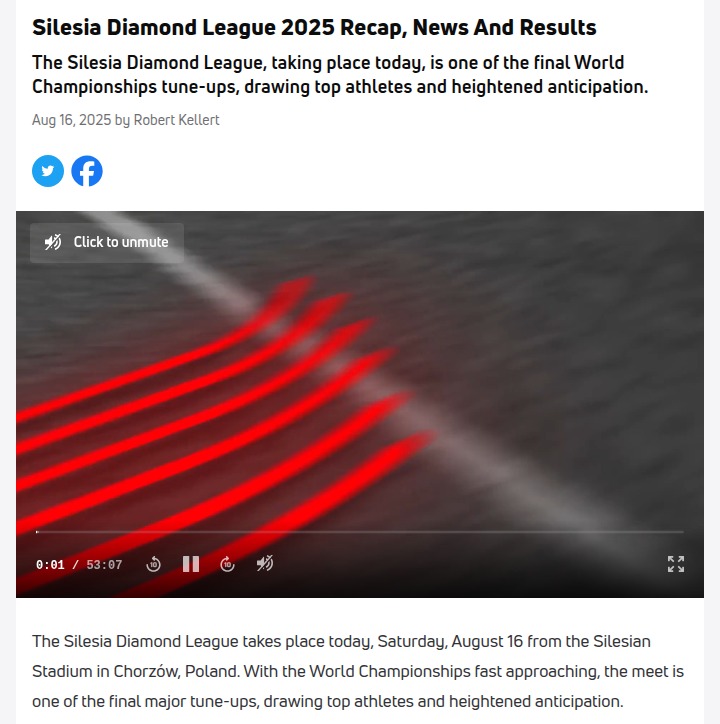 Warholm Shatters Diamond League Record!