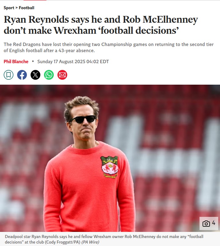 Red Dragons' Hollywood Owners Stay Hands-Off