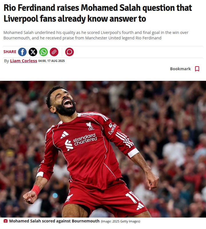 Salah Equals Cole! Where Does The Egyptian King Rank?