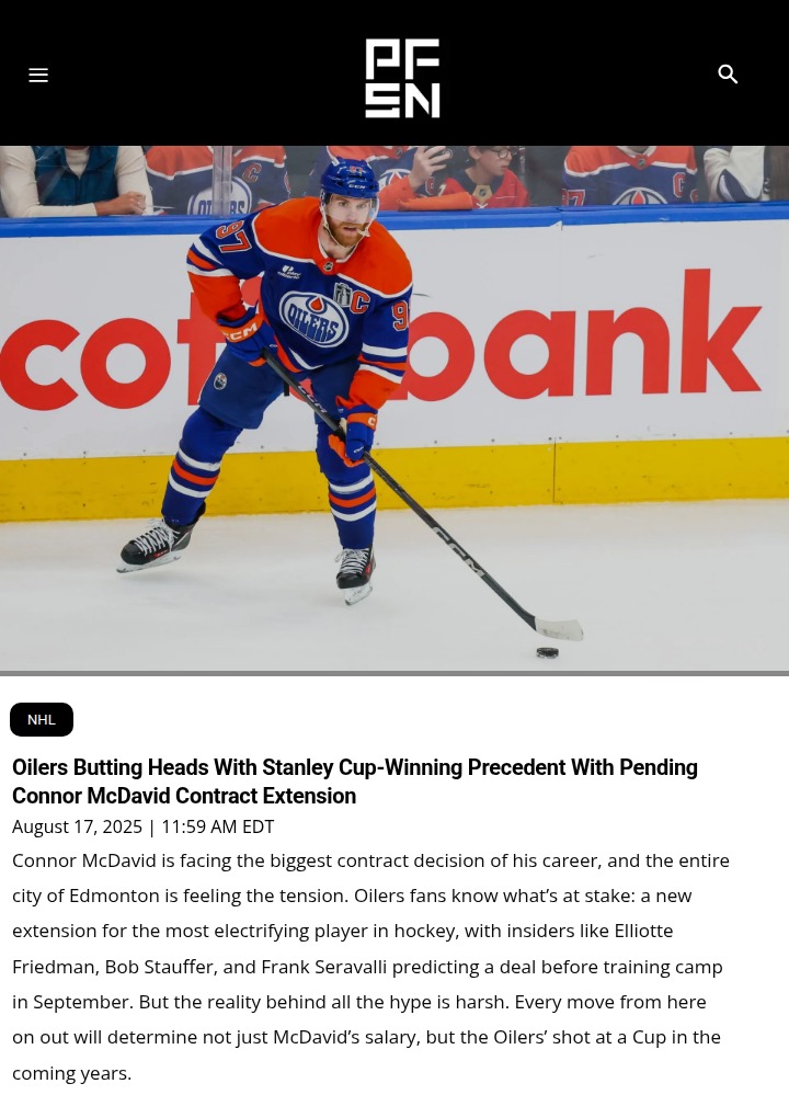 McDavid Mega Deal: Oilers’ Cup Window at Risk?