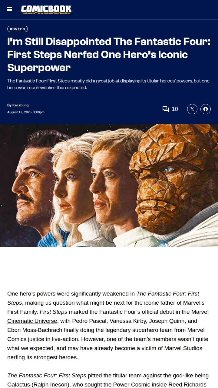 Mister Fantastic Got Nerfed?! 😬