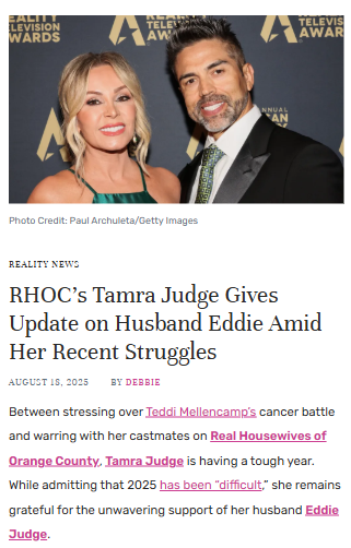 Tamra Judge leans on Eddie through RHOC chaos