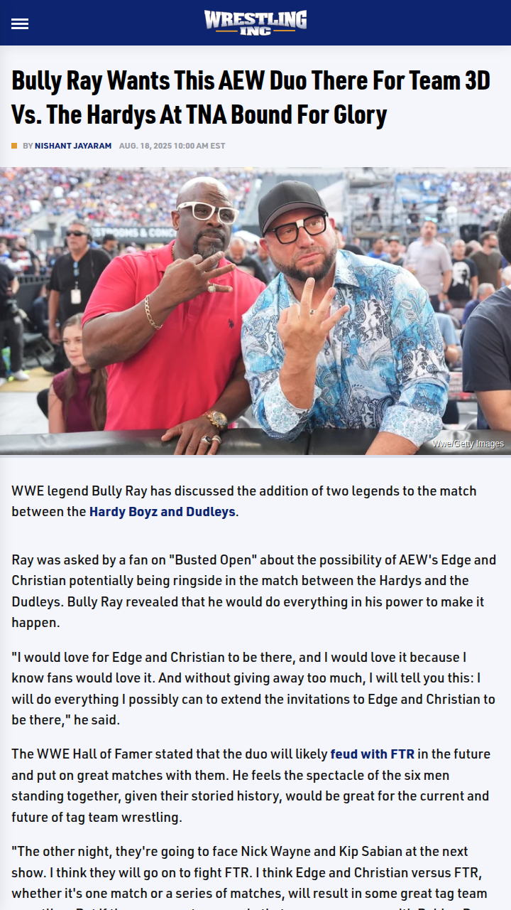 Edge & Christian at Bound For Glory?
