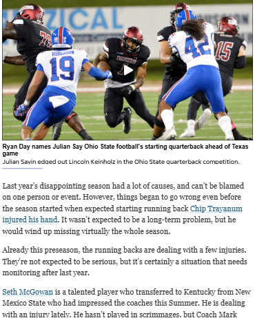 Kentucky’s running back health is a hot topic again