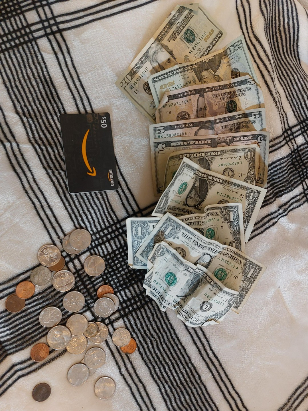 Found over 100 bucks in the trash today 😅