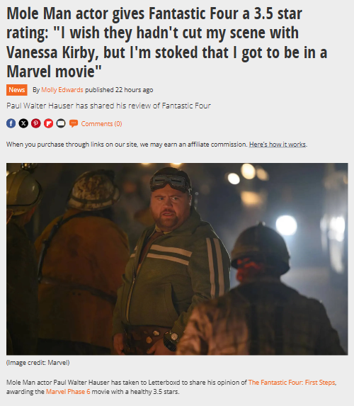 Mole Man Actor Spills on Cut Kirby Scene 😱