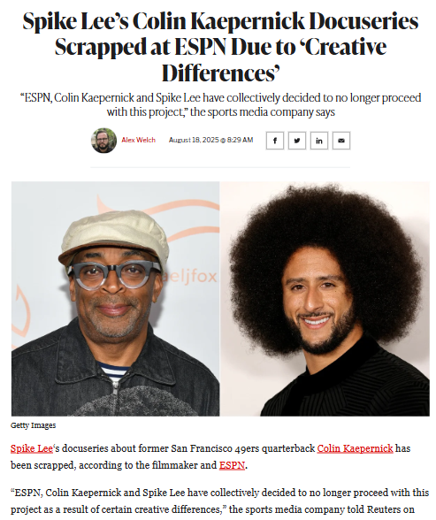 Spike Lee & Kaepernick Doc Drama! 🎬