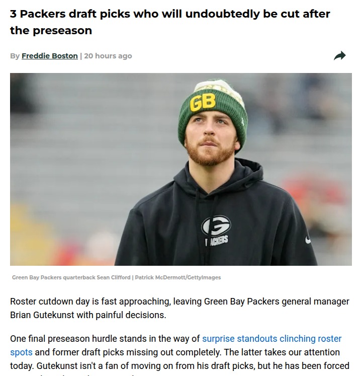 Packers preseason shakeup: Who’s on the chopping block?
