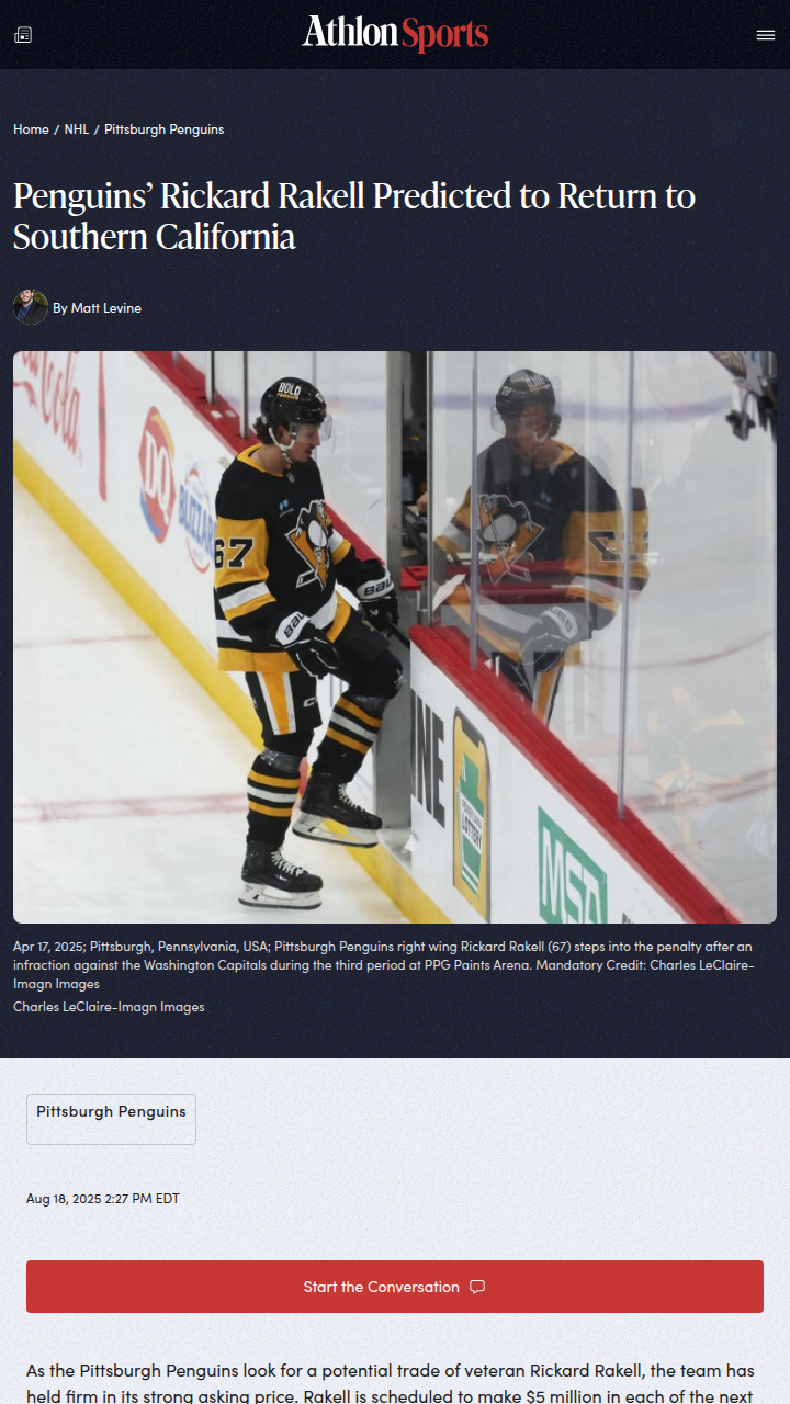 Is Rakell the Missing Piece for the Kings?
