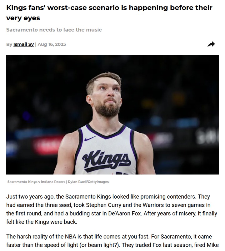 Kings’ future: Time to rebuild or stay stuck?