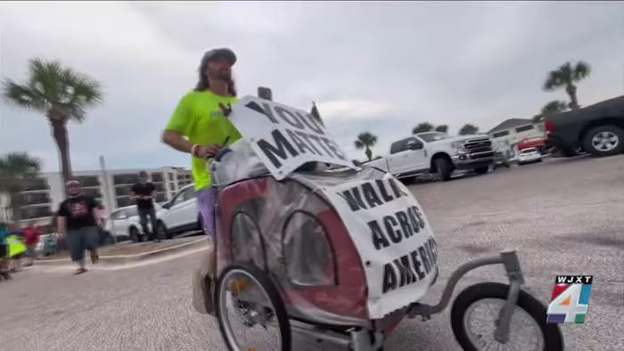Orange Park man’s 8,000-mile walk inspires hope