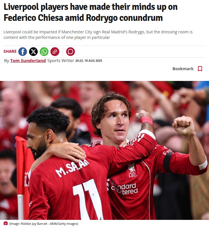 Chiesa Steps Up for Liverpool vs Bournemouth
