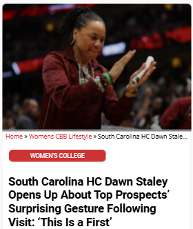 A recruit’s thank you note stuns Dawn Staley