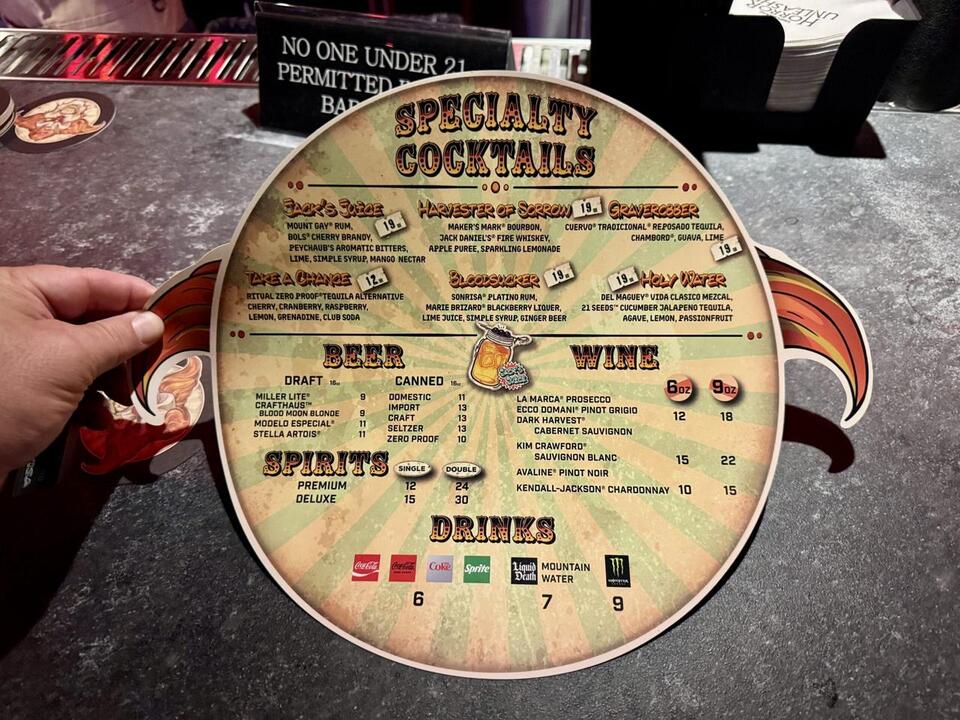 Las Vegas’ Jack’s Alley Bar menu revealed!