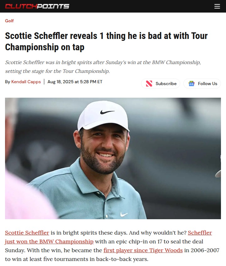Scheffler’s BMW Win: Cooking Up Records!