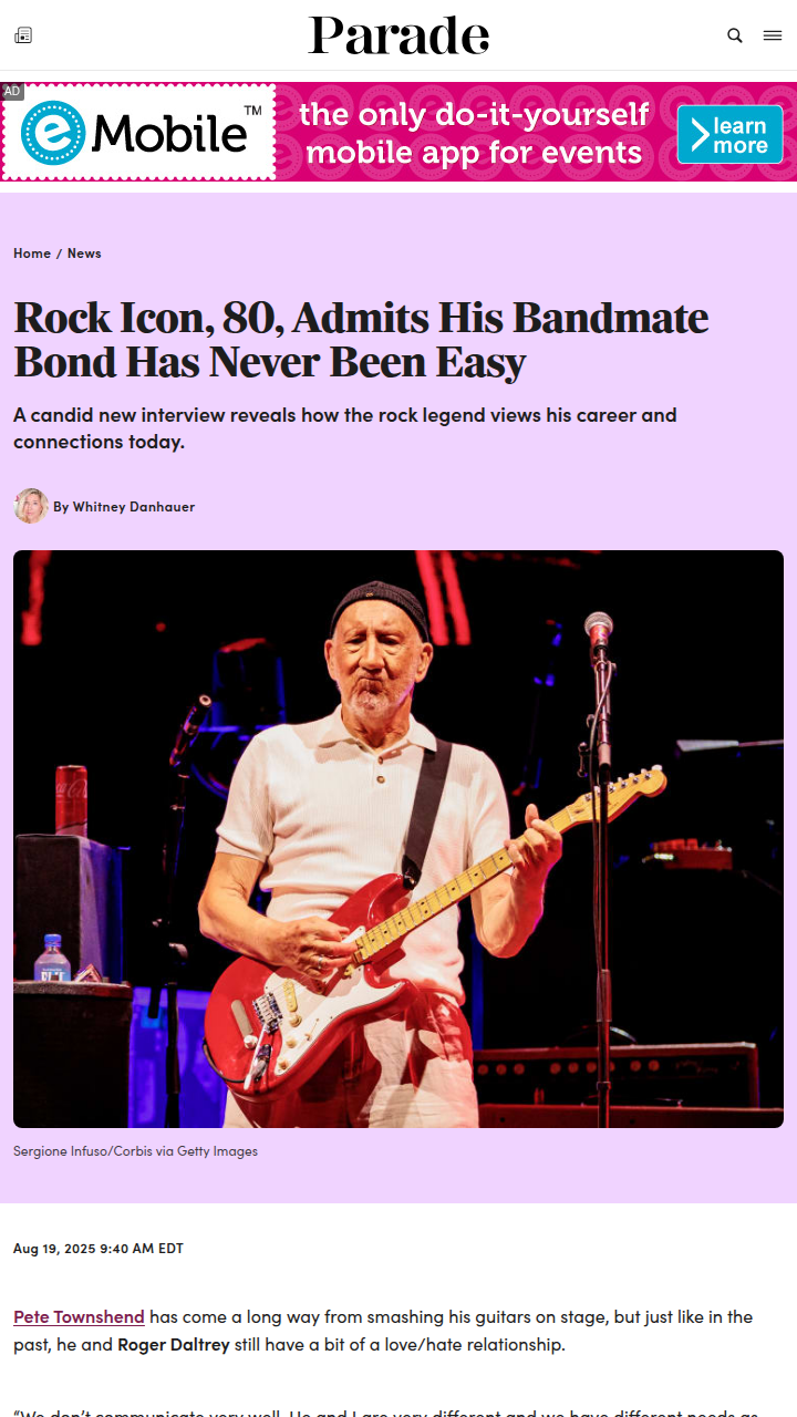 Townshend & Daltrey: Still Clashing? 🎸