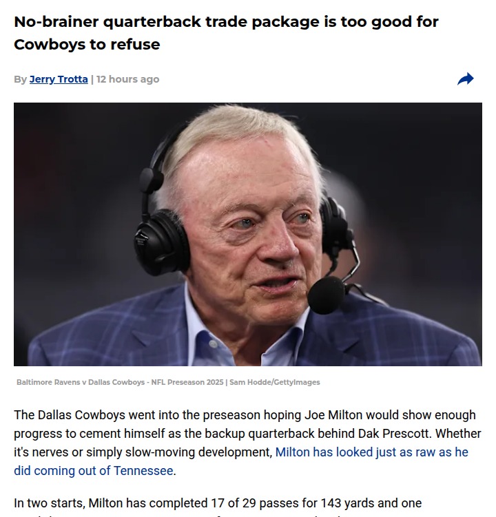 Cowboys eye Jameis Winston as backup fix