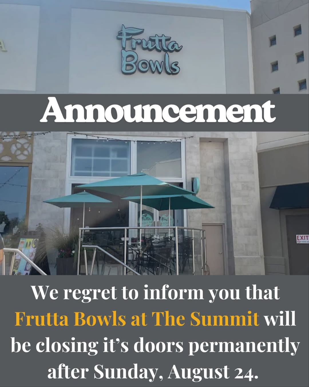 Birmingham’s Frutta Bowls says goodbye after 7 years