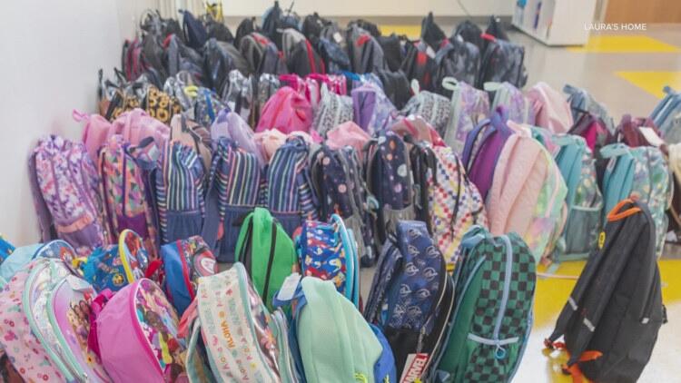 Back-to-school boost for Laura's Home families