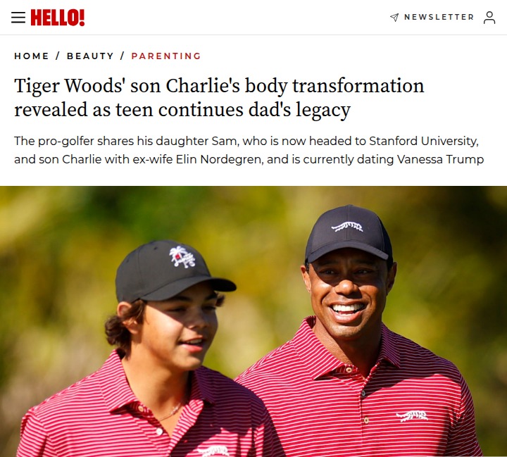 Charlie Woods steps up: Tiger’s son makes waves