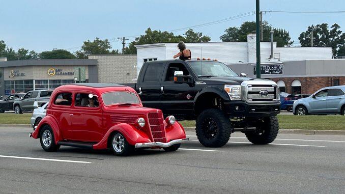 Classic cars take over Woodward Ave