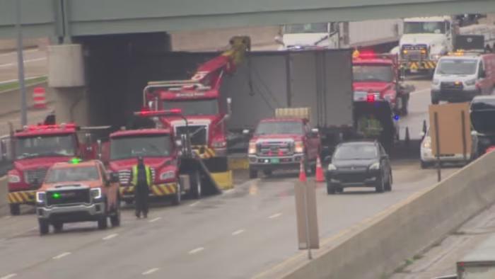 Detroit’s I-75 reopens after wild semi crash