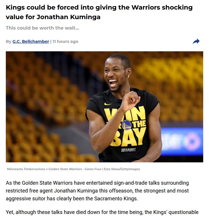 Kings Desperate for Kuminga? Warriors Hold All the Cards