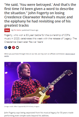 Fogerty’s Wild 50-Year Battle for CCR’s Songs 🎸