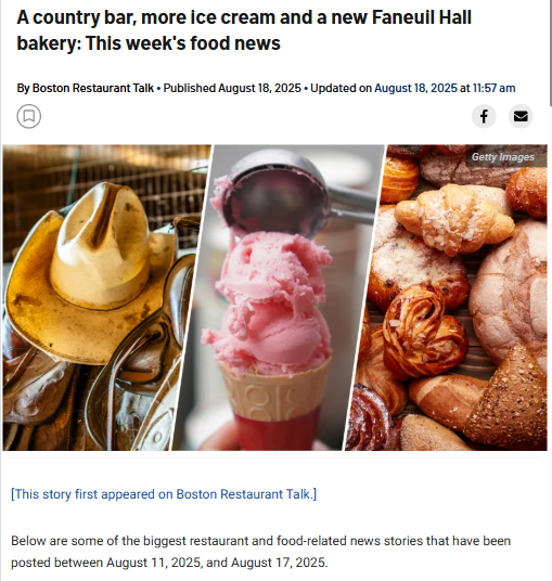 Boston’s food scene is buzzing this week!