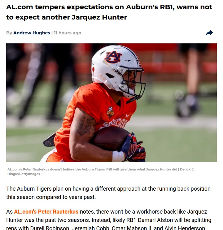 Auburn football’s RB room is wide open