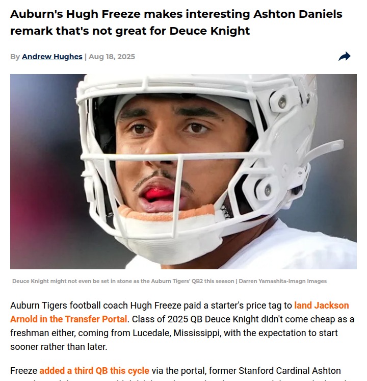 Auburn football’s QB drama heats up