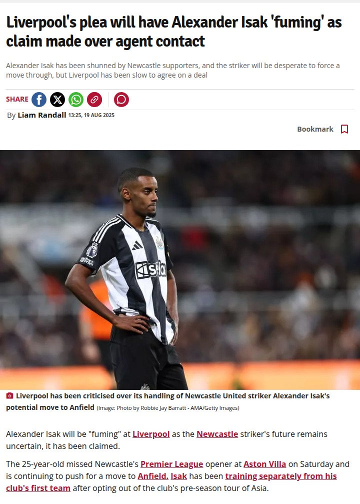 Isak Transfer Saga: Liverpool's Next Move?