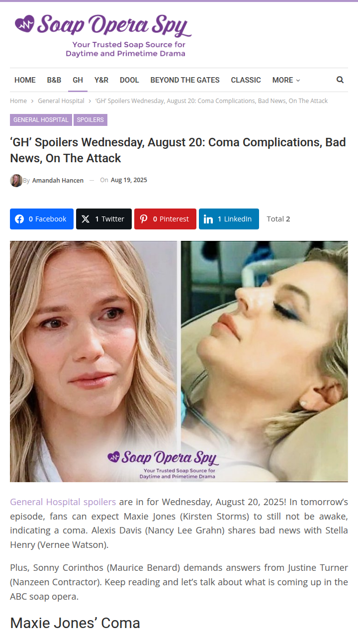 Maxie’s Coma Mystery—Lulu’s Next Move? 🕵️‍♀️