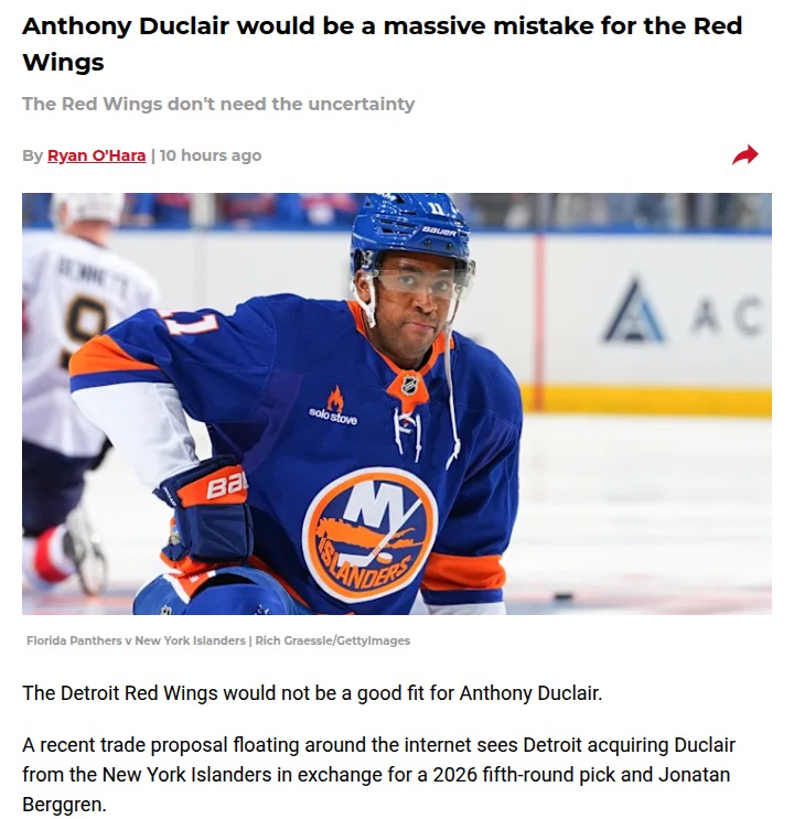 Why Detroit should pass on Anthony Duclair